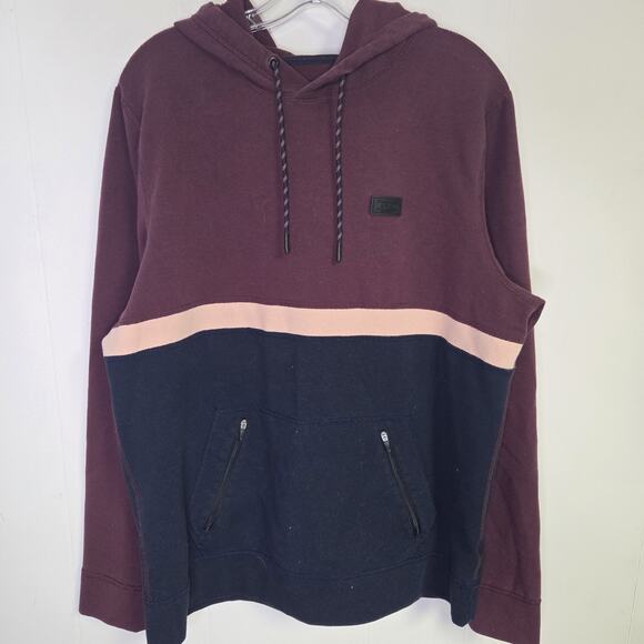 Abercrombie & Fitch Hoodie Colorblock Pullover Sweatshirt Size Large - Picture 1 of 7